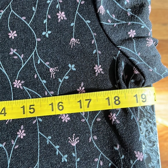 ❤️Floral Vine Print Open Front Short Sleeve Black Shrug or Cardigan-6 or 8P - Picture 12 of 14
